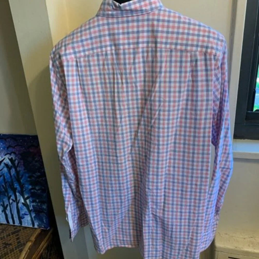 J. Crew  Red, white and blue button down shirt